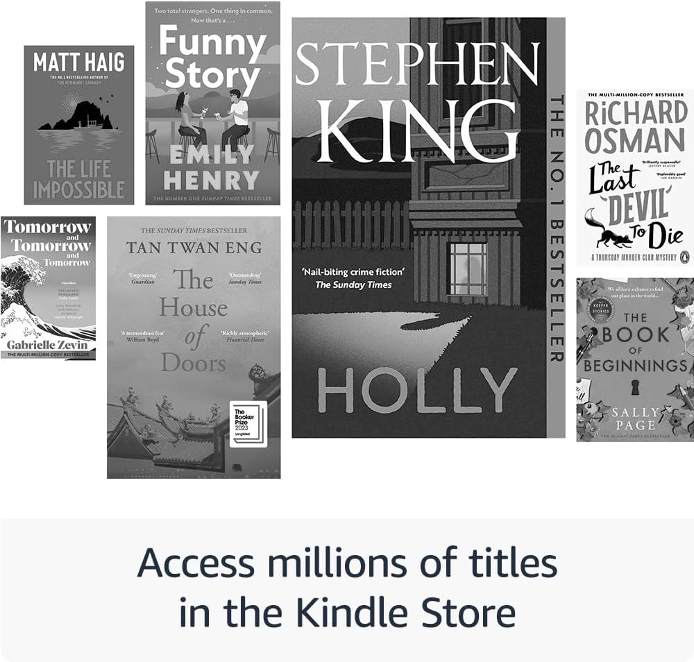All-new Amazon Kindle Paperwhite (16 GB) Our fastest Kindle ever, with new 7 glare-free display and weeks of battery life With Ads - Black + Kindle Unlimited
