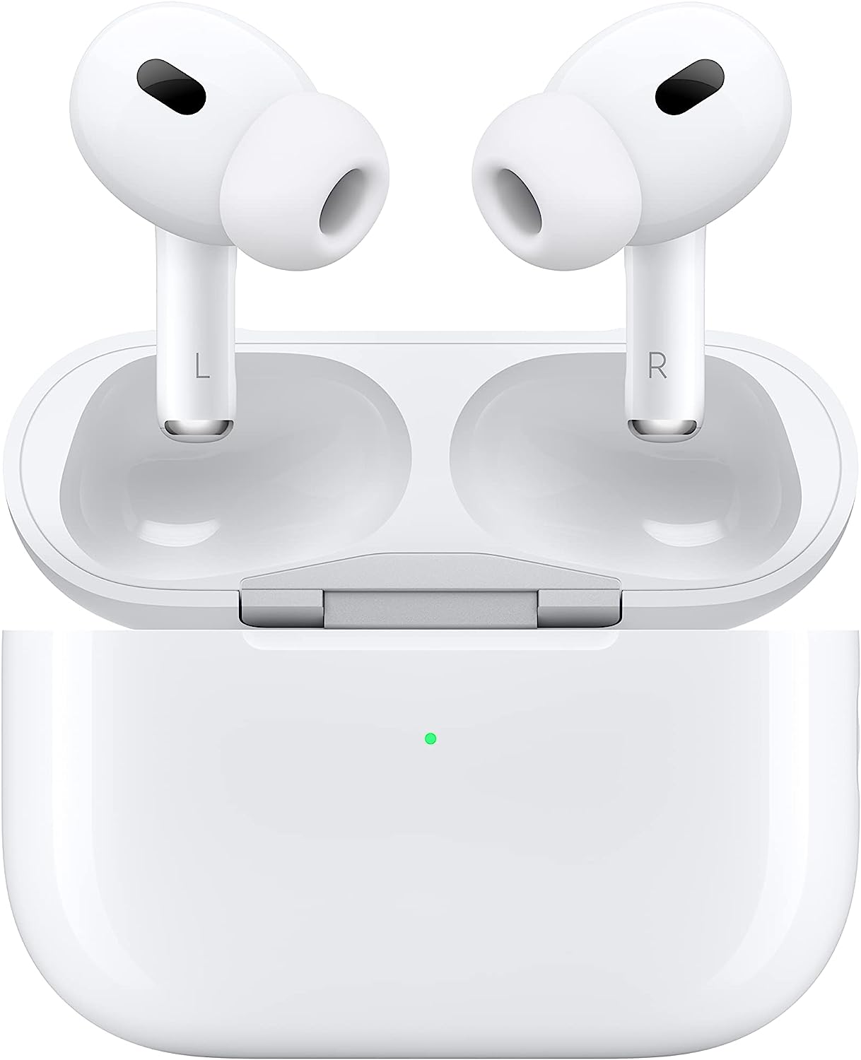 Apple AirPods Pro 2 Wireless Earbuds, Bluetooth Headphones, Active Noise Cancellation, Hearing Aid Feature, Transparency, Personalised Spatial Audio, High Fidelity Sound, H2 Chip, USB C Charging