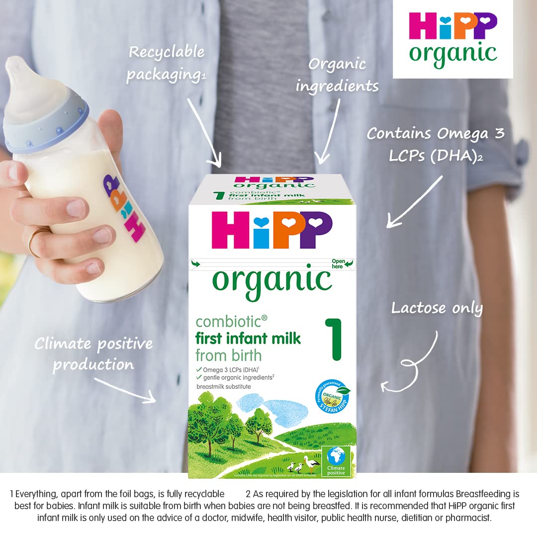 HiPP Organic 1 First Milk Ready To Feed 200ml (pack of 6)