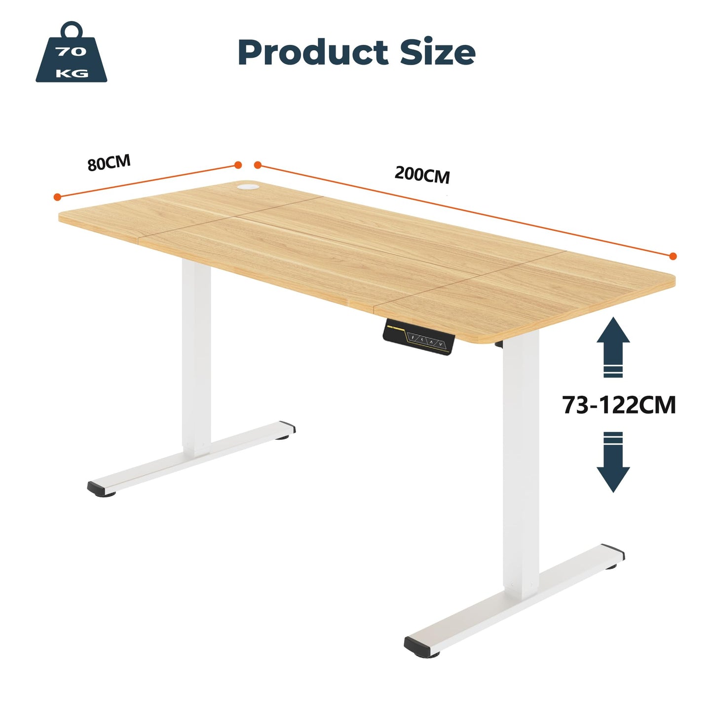 SANODESK QS+110 * 60 Electric Standing Desk