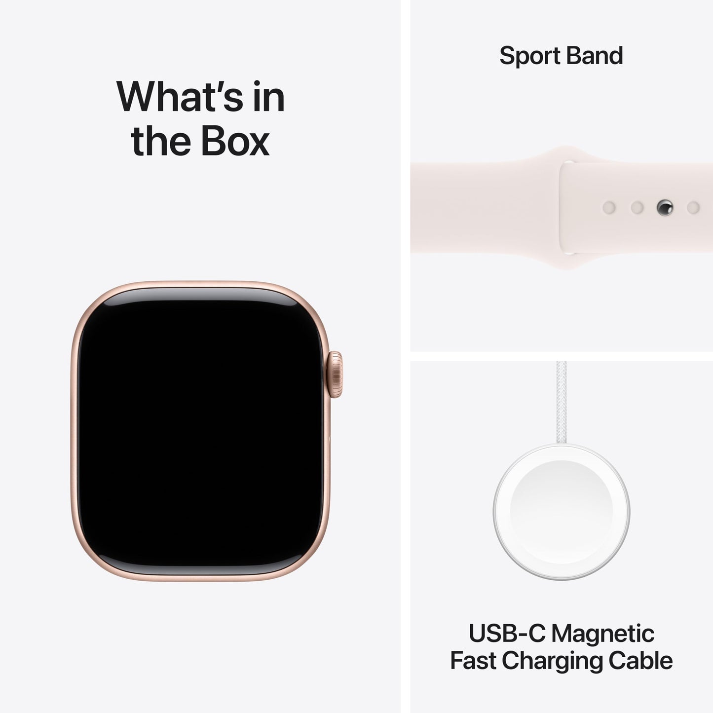 Apple Watch Series 10 GPS 42 mm Smartwatch with Jet Black Aluminium Case with Black Sport Band - S/M. Fitness Tracker, ECG App, Always-On Retina Display, Water Resistant