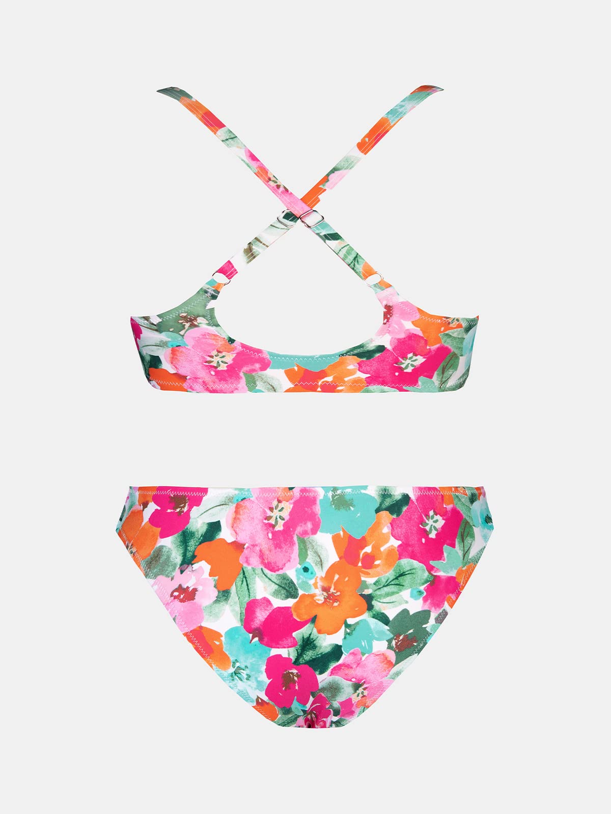 CUPSHE Women's Bikini Sets V Neck Knot Bunny Tie Low Waisted