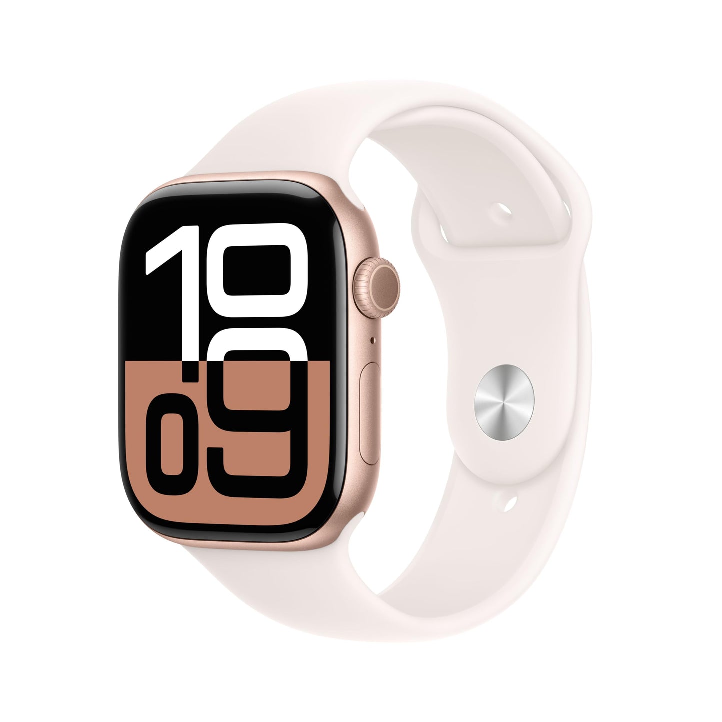 Apple Watch Series 10 GPS 42 mm Smartwatch with Jet Black Aluminium Case with Black Sport Band - S/M. Fitness Tracker, ECG App, Always-On Retina Display, Water Resistant