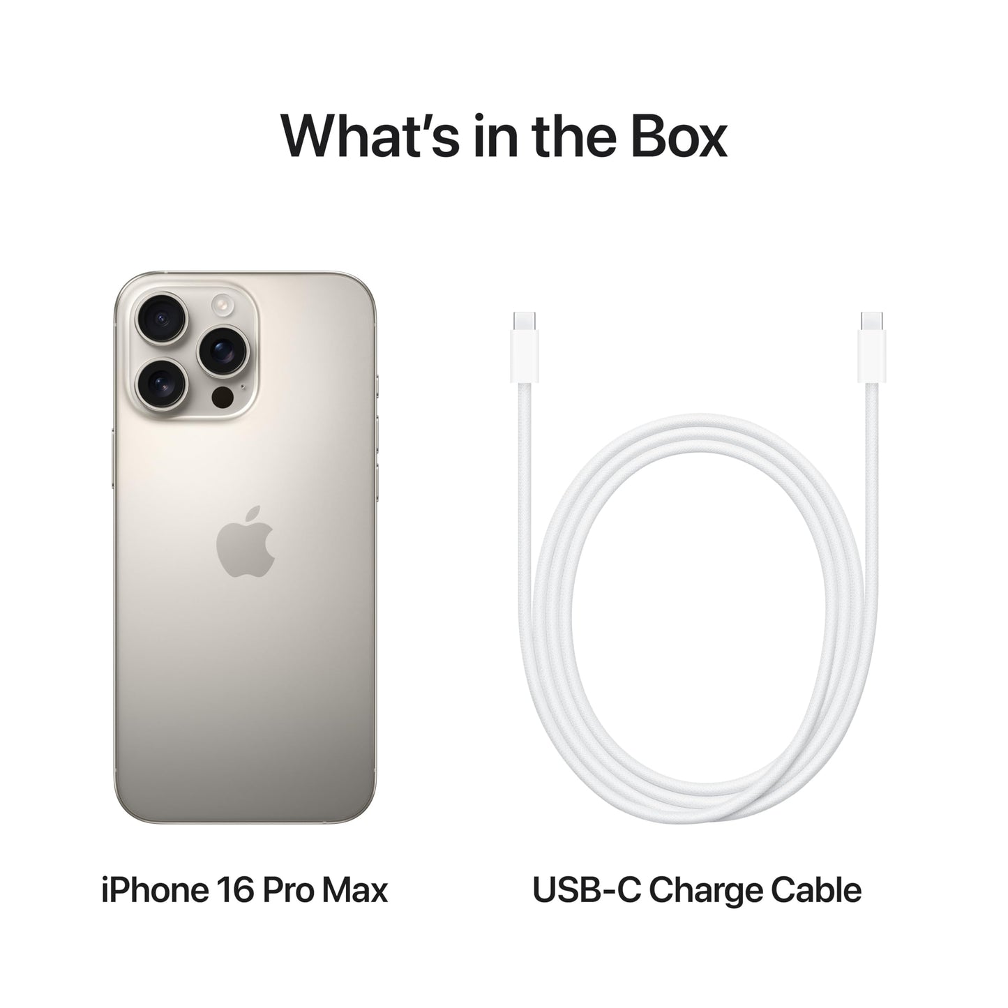 Apple iPhone 16 Pro Max 256 GB: 5G Mobile phone with Apple Intelligence, Camera Control, A18 Pro Chip and a Huge Leap in Battery Life. Works with AirPods; Natural Titanium