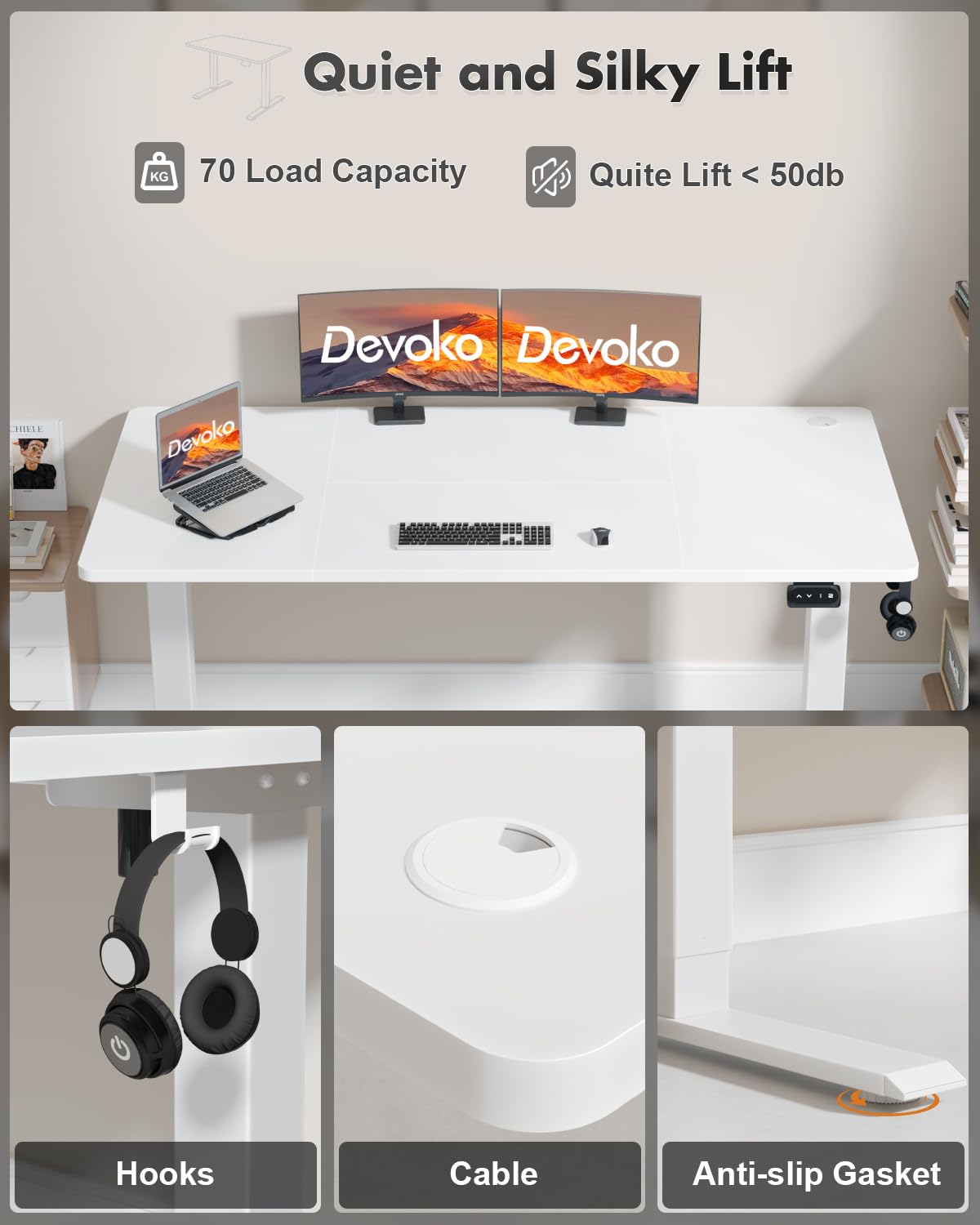 Devoko Electric Standing Desk 120x60cm