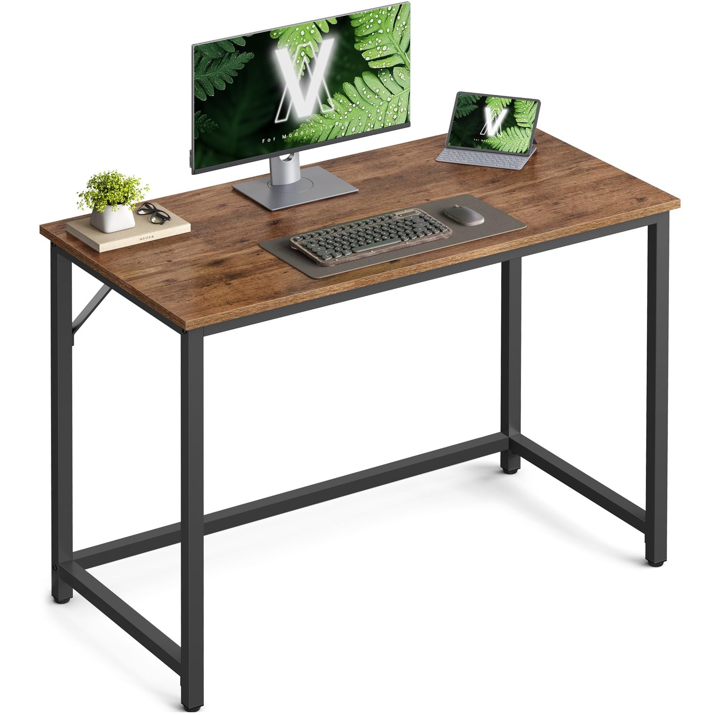 VASAGLE Computer Desk, Writing Desk, Small Office Table