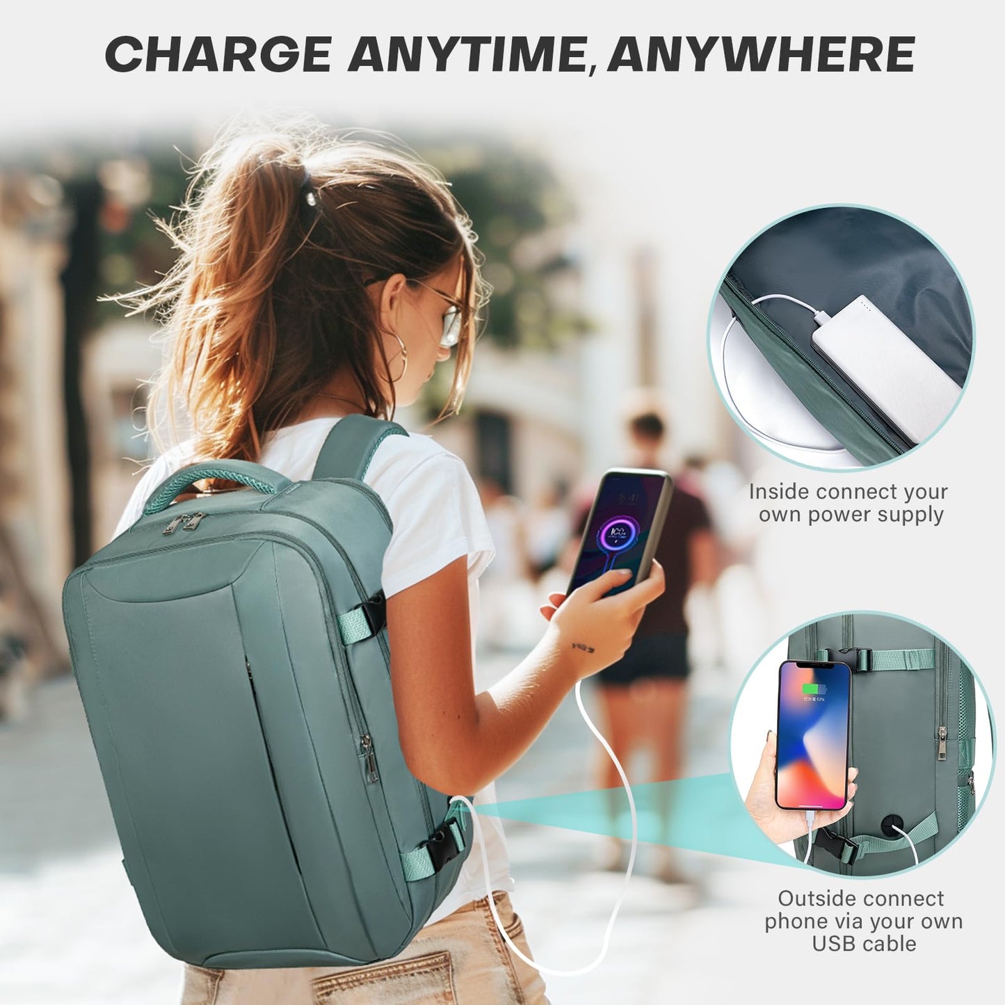 Xkdoai for Ryanair Cabin Bags 40x20x25
