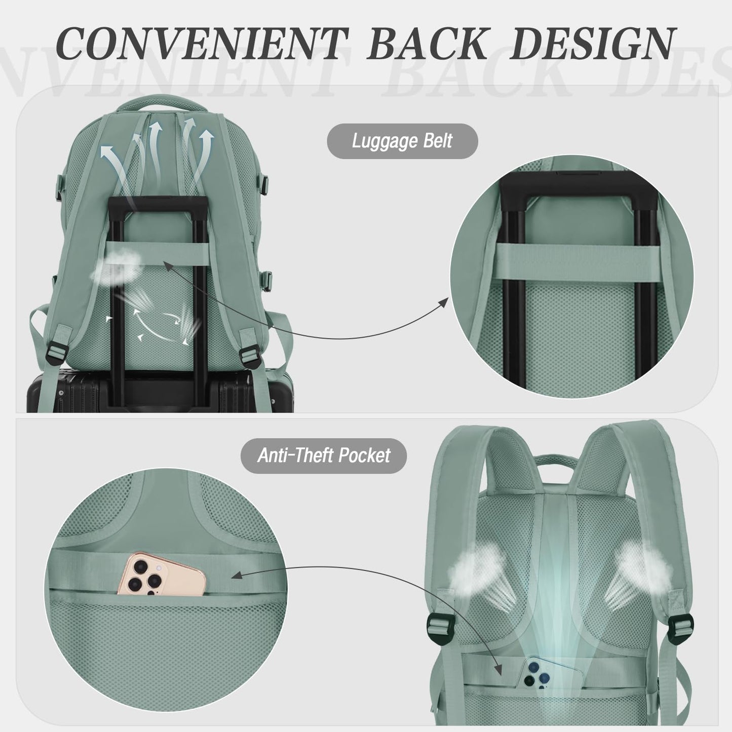 for Ryanair Cabin Bags 40x20x25 Underseat Cabin