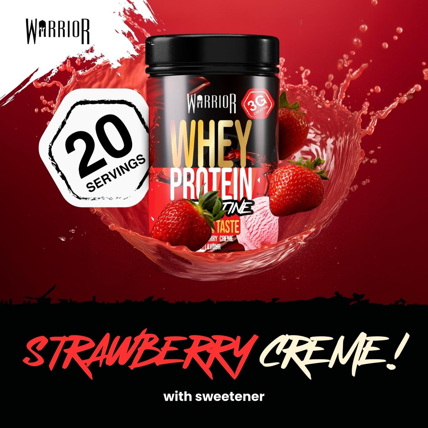 Warrior Whey Protein Powder 500g