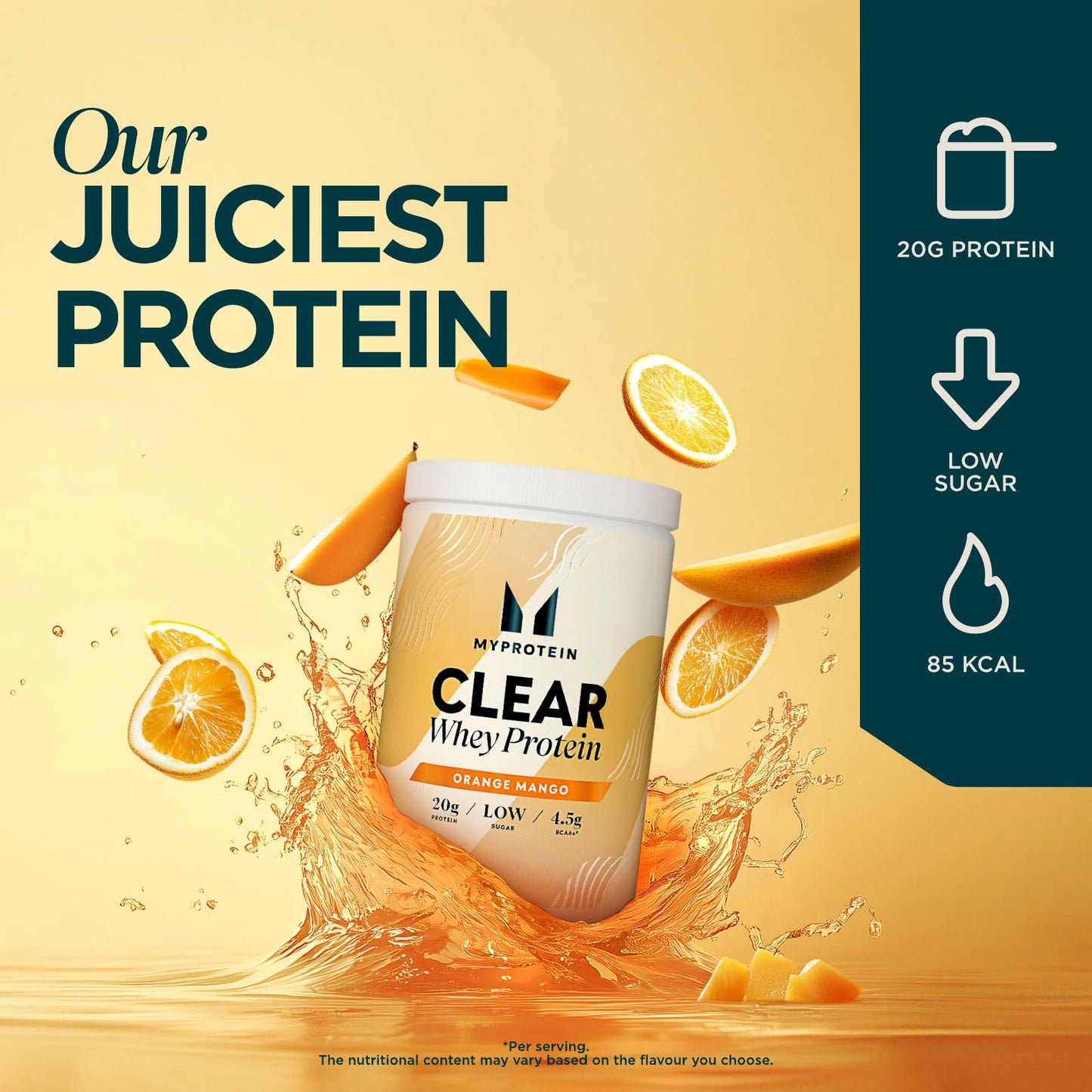 Myprotein Clear Whey Isolate, Peach Tea, 20 Servings