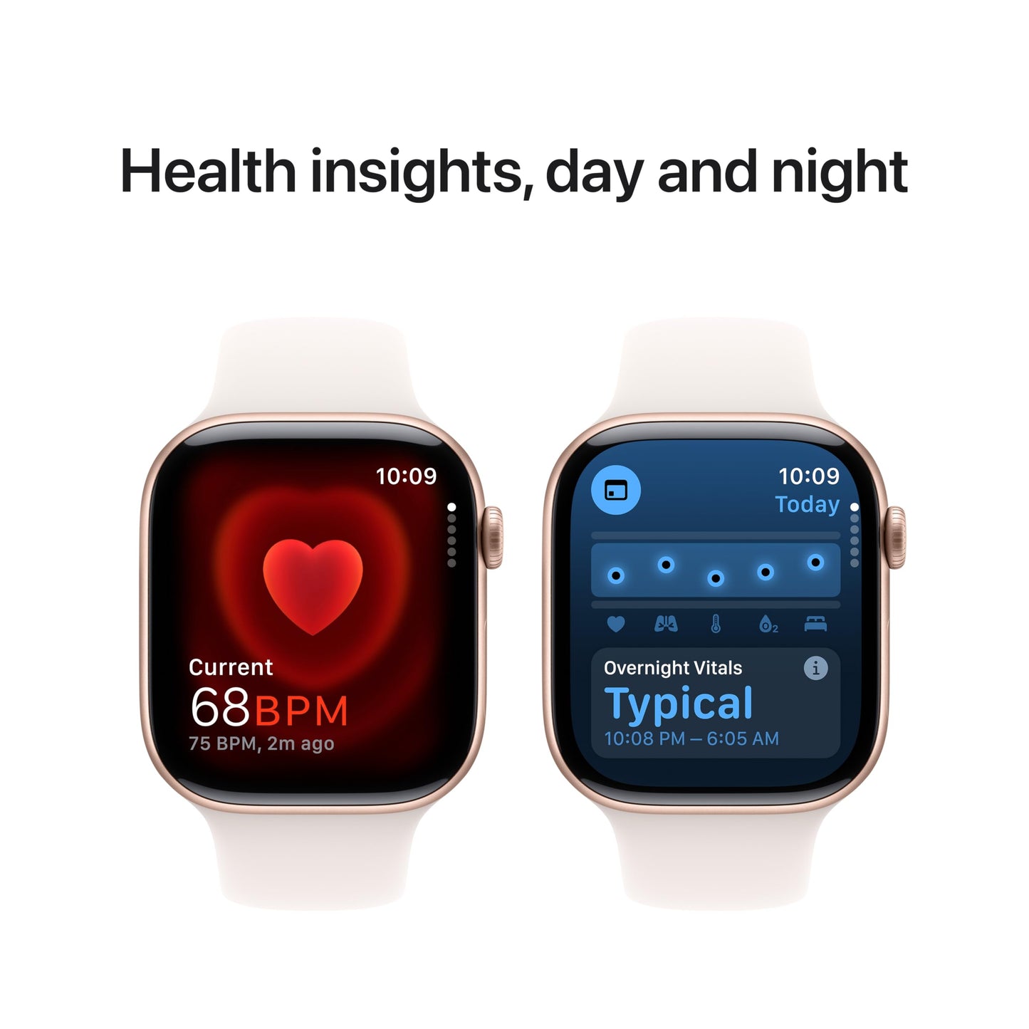 Apple Watch Series 10 GPS 42 mm Smartwatch with Jet Black Aluminium Case with Black Sport Band - S/M. Fitness Tracker, ECG App, Always-On Retina Display, Water Resistant