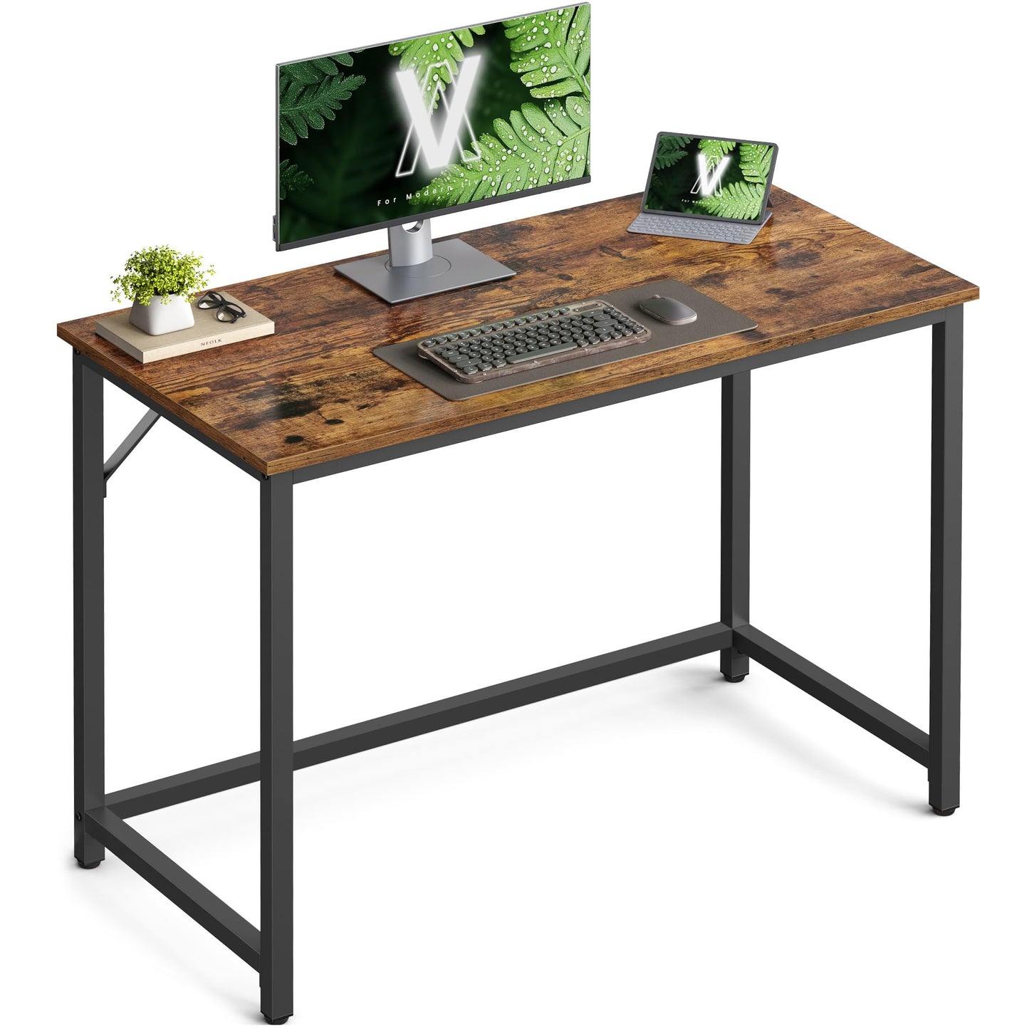 VASAGLE Computer Desk, Writing Desk, Small Office Table
