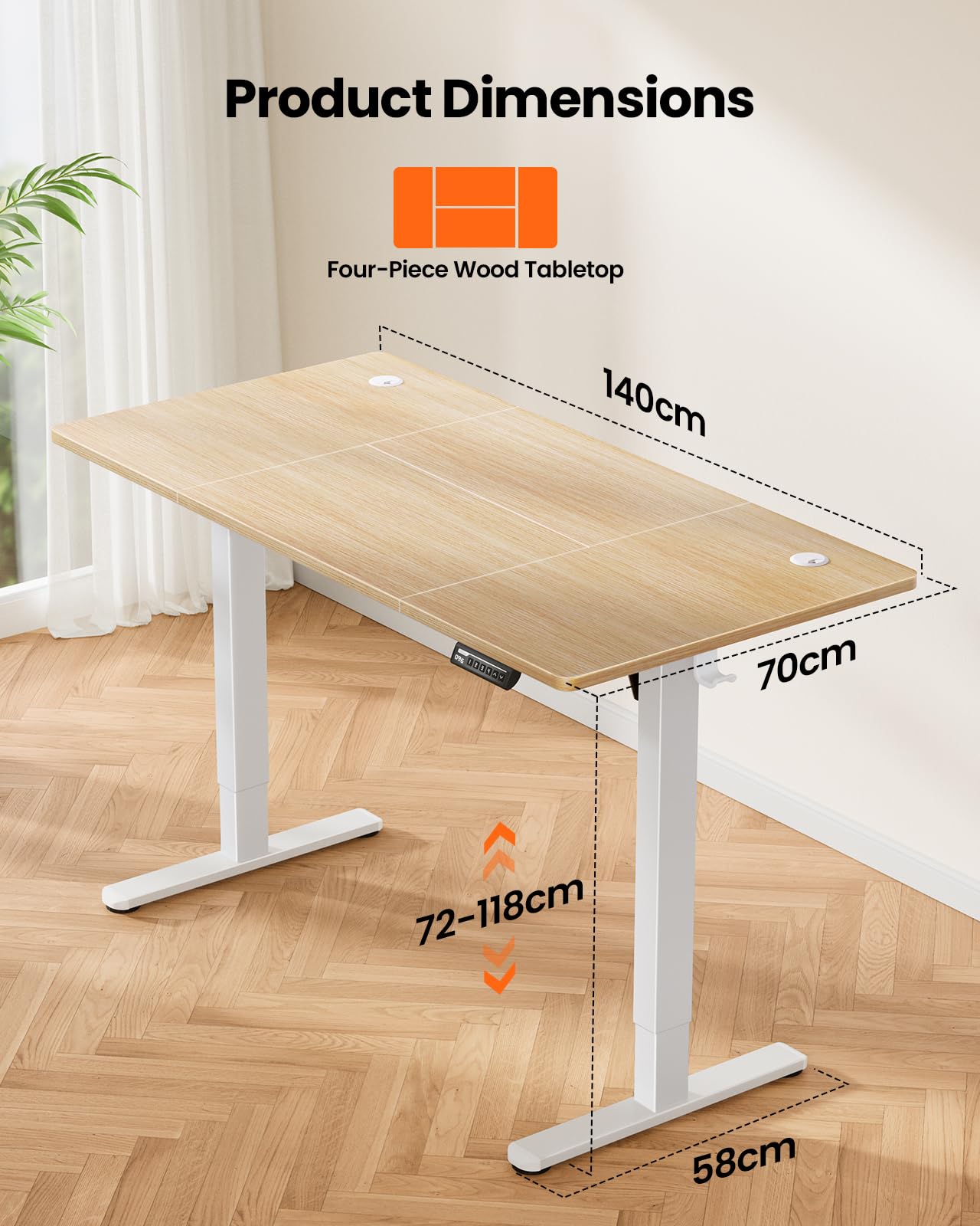 ErGear Electric Standing Desk Height Adjustable