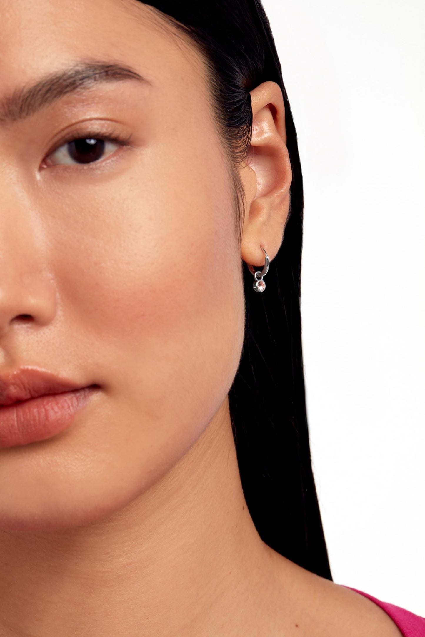 Ted Baker Sinalaa Crystal Huggie Hoop Earrings For Women