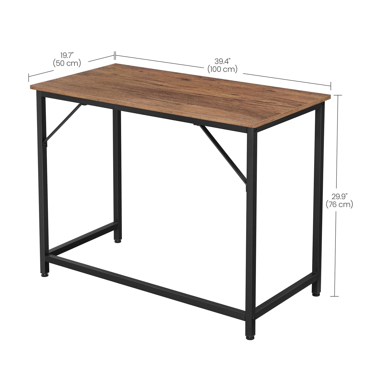 VASAGLE Computer Desk, Writing Desk, Small Office Table
