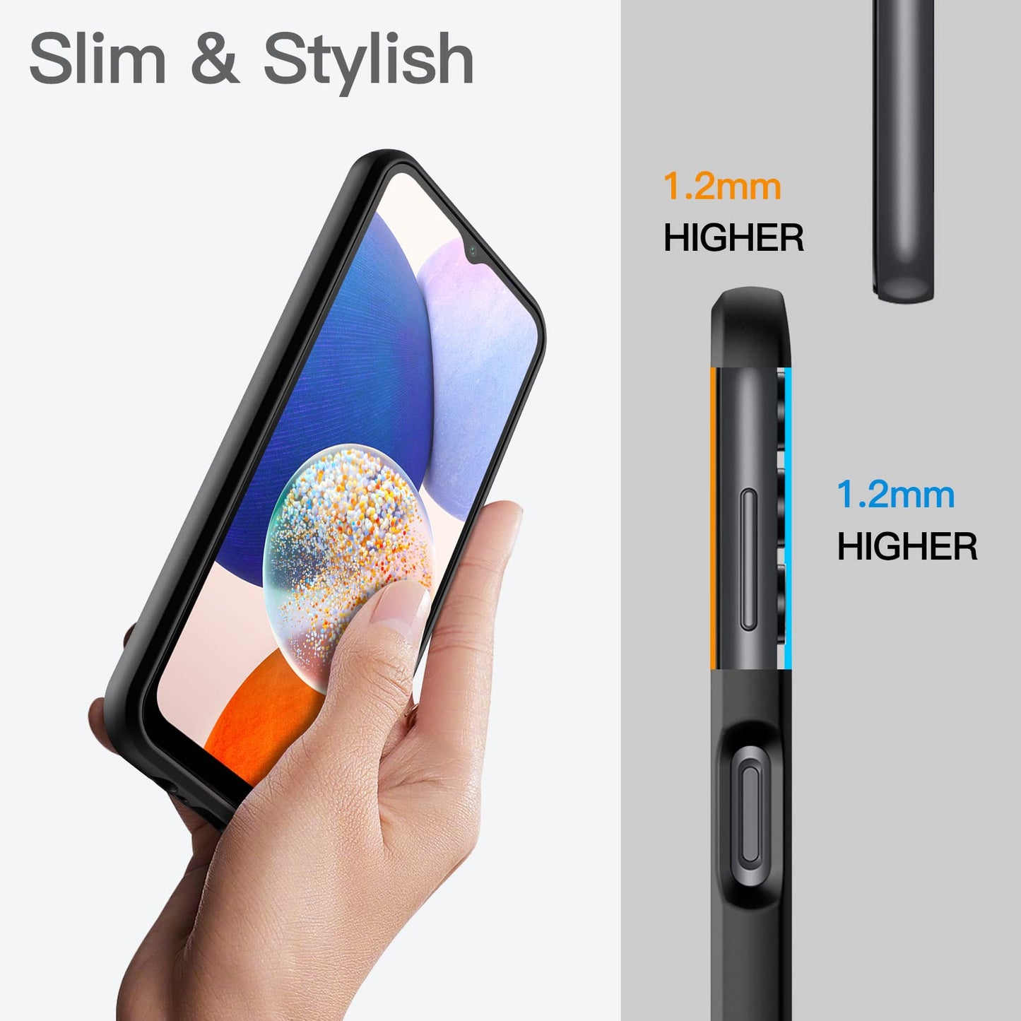 JETech Slim Fit Case for Samsung Galaxy A14
