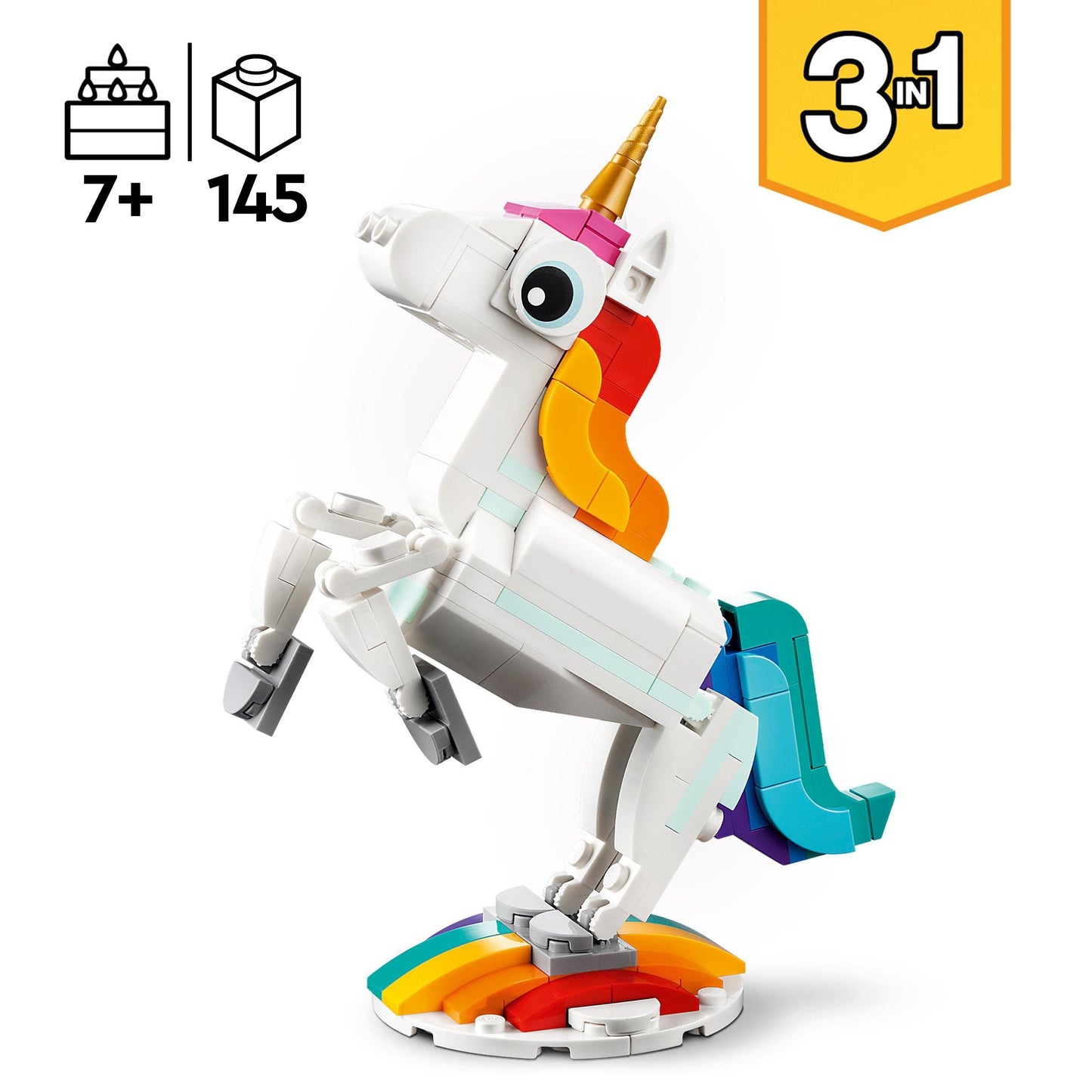 LEGO 31140 Creator 3 in 1 Magical Unicorn Toy