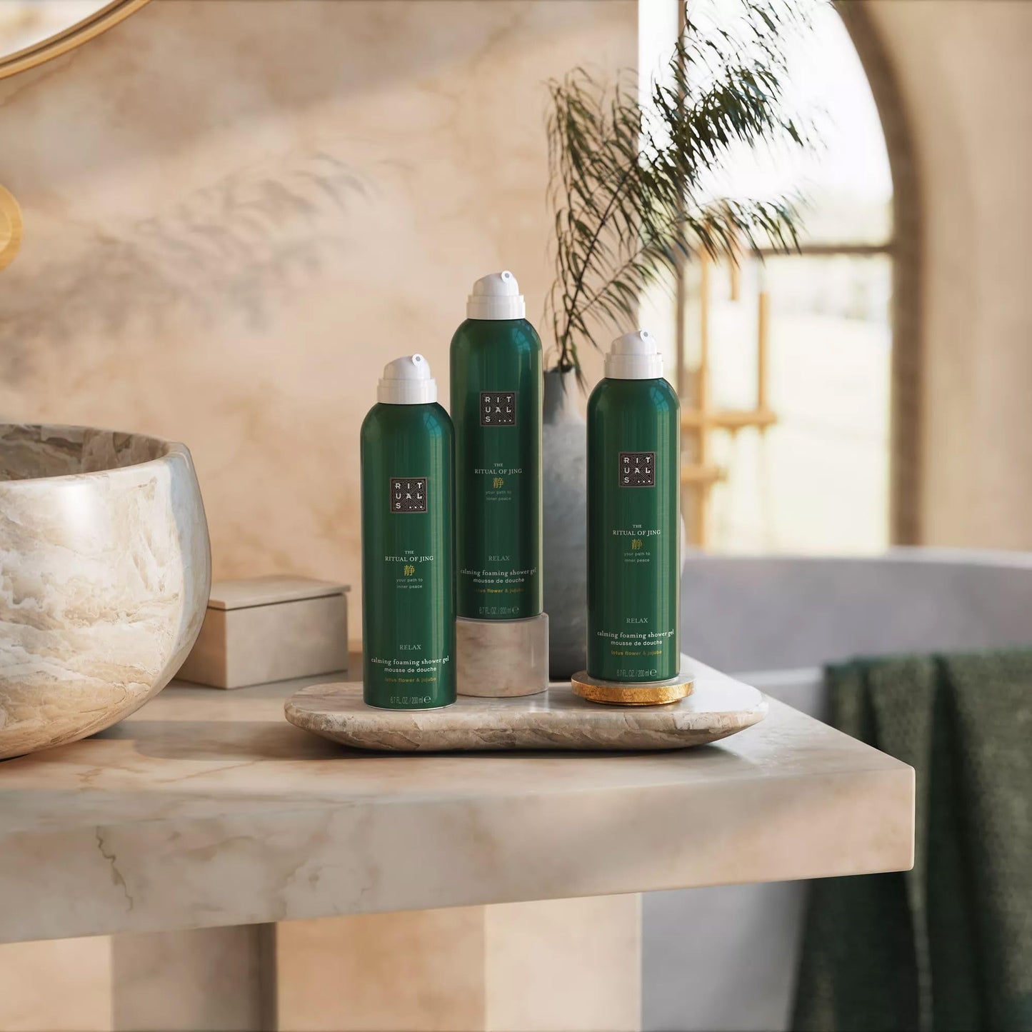 RITUALS Shower Foam Value Pack – The Ritual of Hammam, Sport and Homme - full size foaming shower gels - 3 x 200 ml