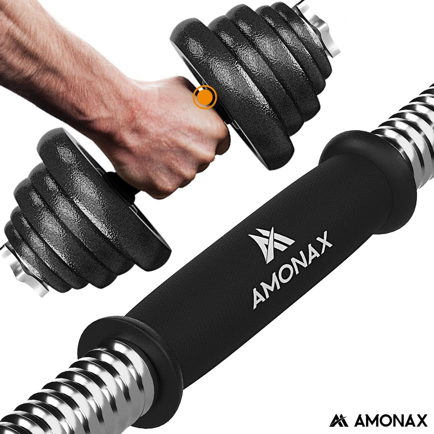 Amonax 20kg 30kg Cast Iron Adjustable Dumbbells