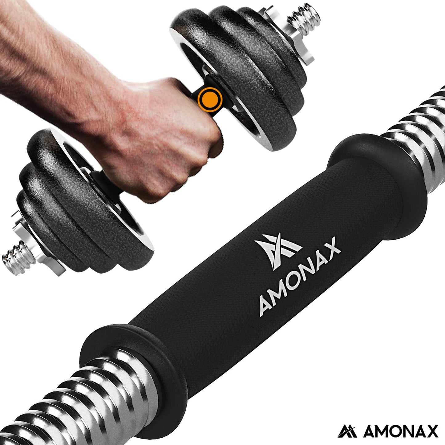 Amonax 20kg 30kg Cast Iron Adjustable Dumbbells