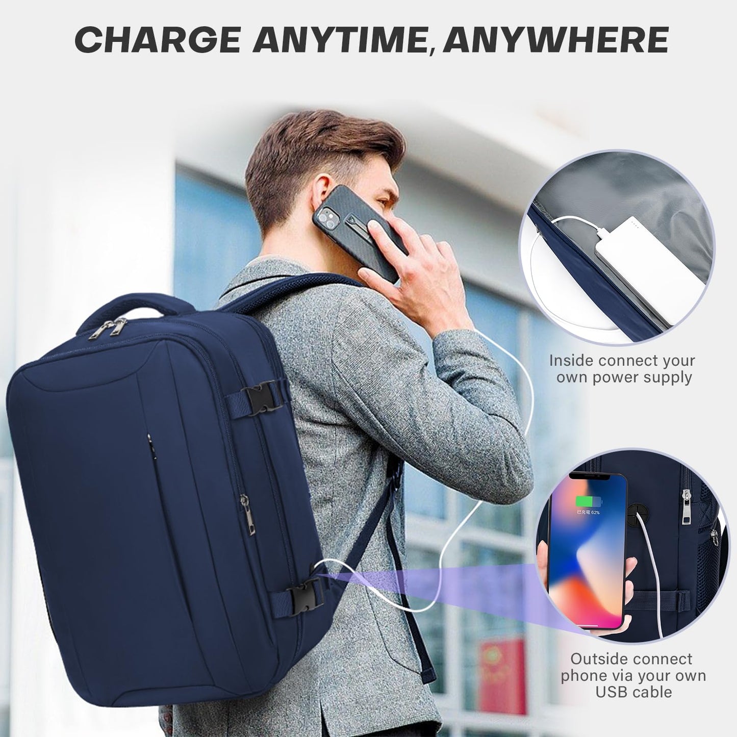 Xkdoai for Ryanair Cabin Bags 40x20x25
