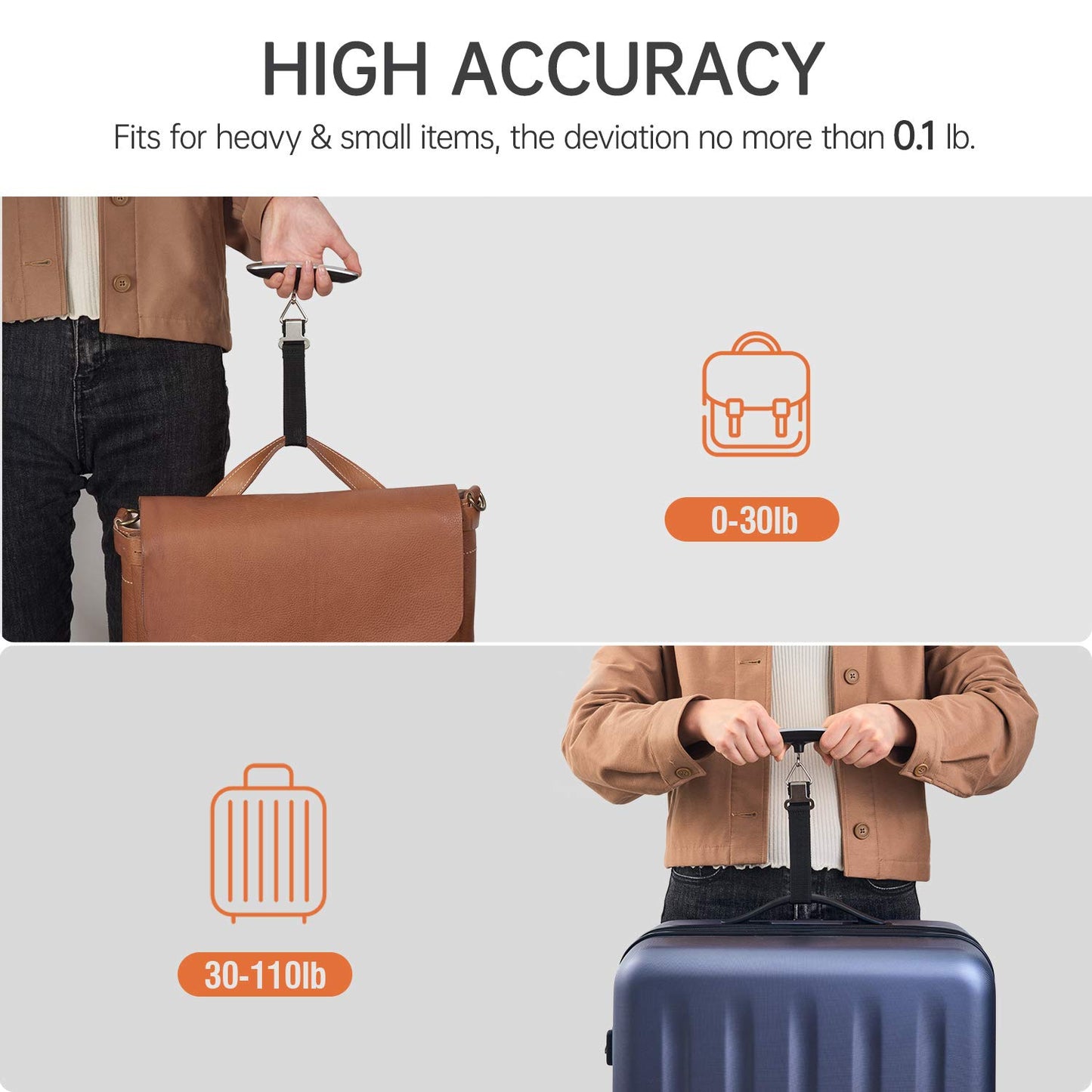 Luggage Scale Portable Digital Weight Scale for Travel Suitcase