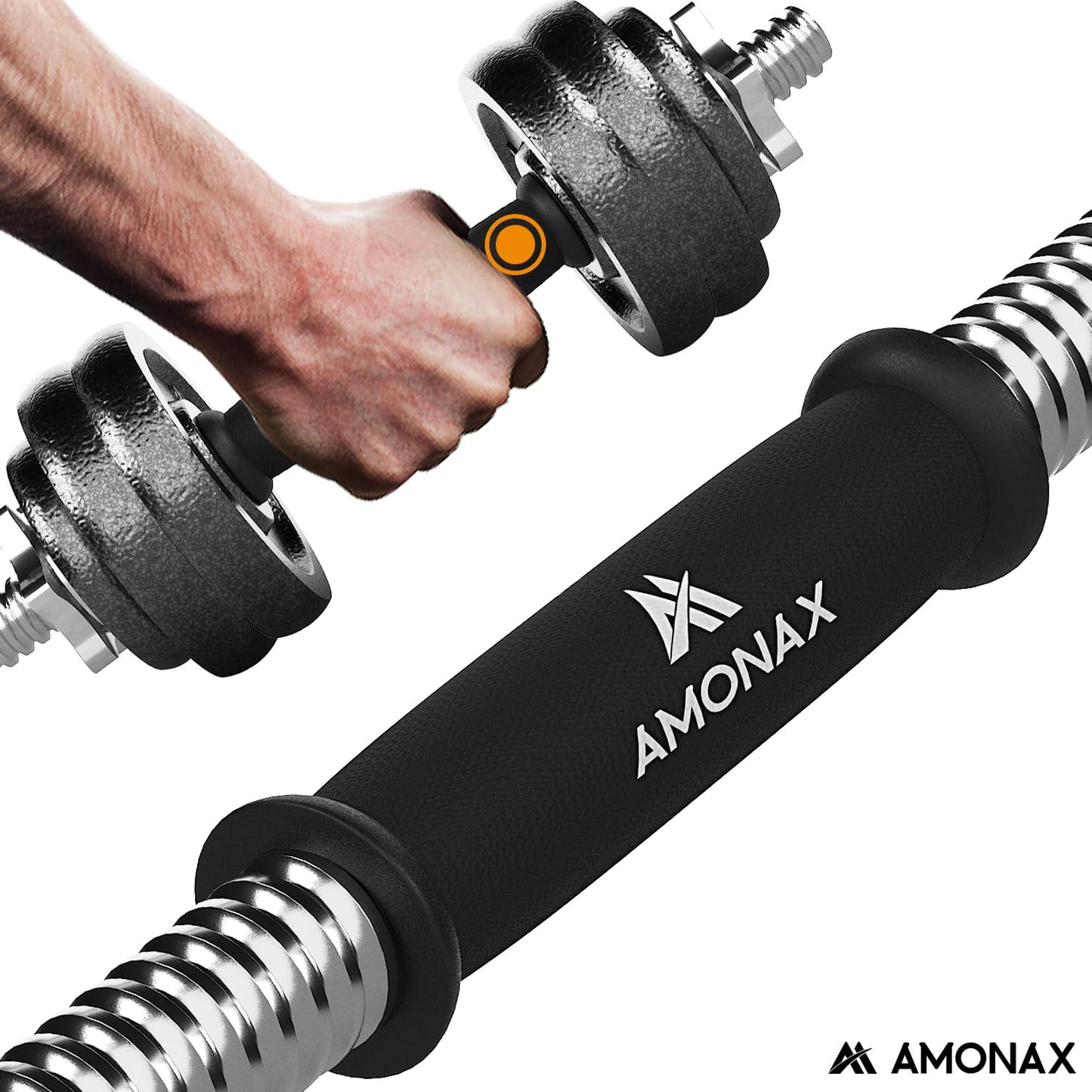 Amonax 20kg 30kg Cast Iron Adjustable Dumbbells