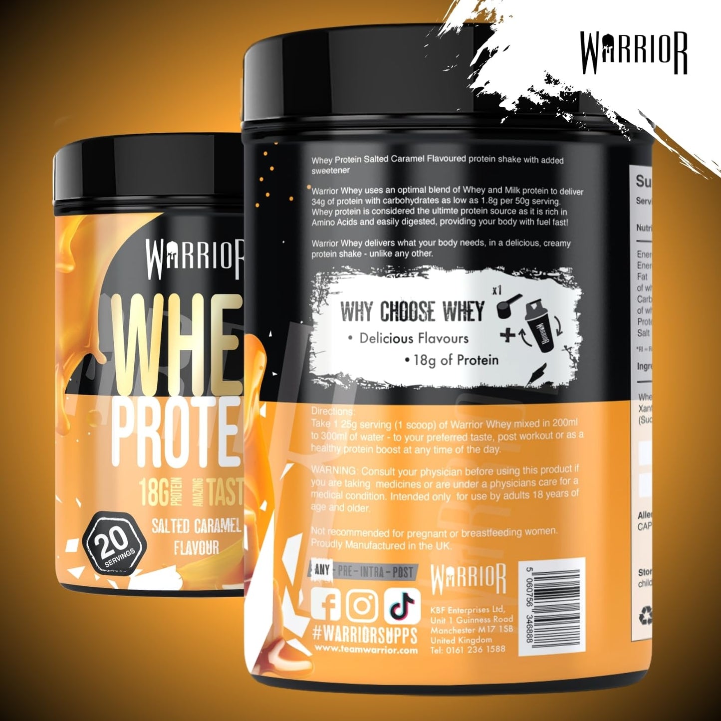 Warrior Whey Protein Powder 500g
