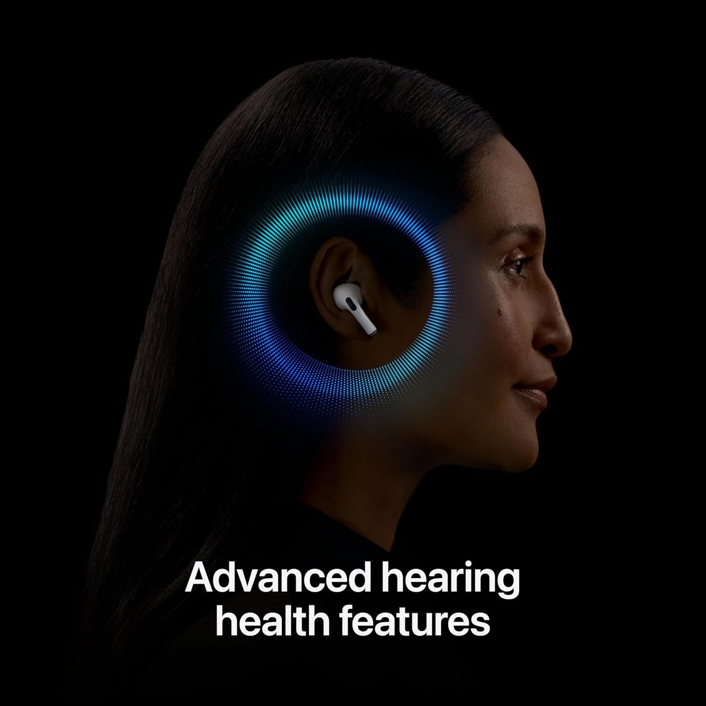 Apple AirPods Pro 2 Wireless Earbuds, Bluetooth Headphones, Active Noise Cancellation, Hearing Aid Feature, Transparency, Personalised Spatial Audio, High Fidelity Sound, H2 Chip, USB C Charging