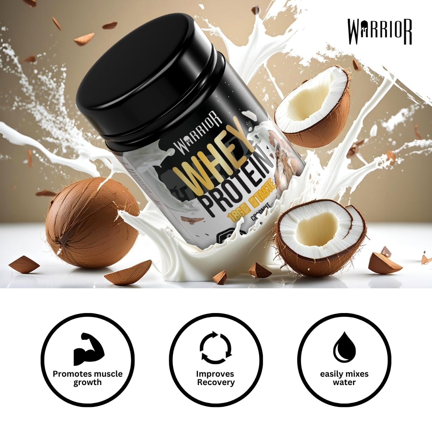 Warrior Whey Protein Powder 500g