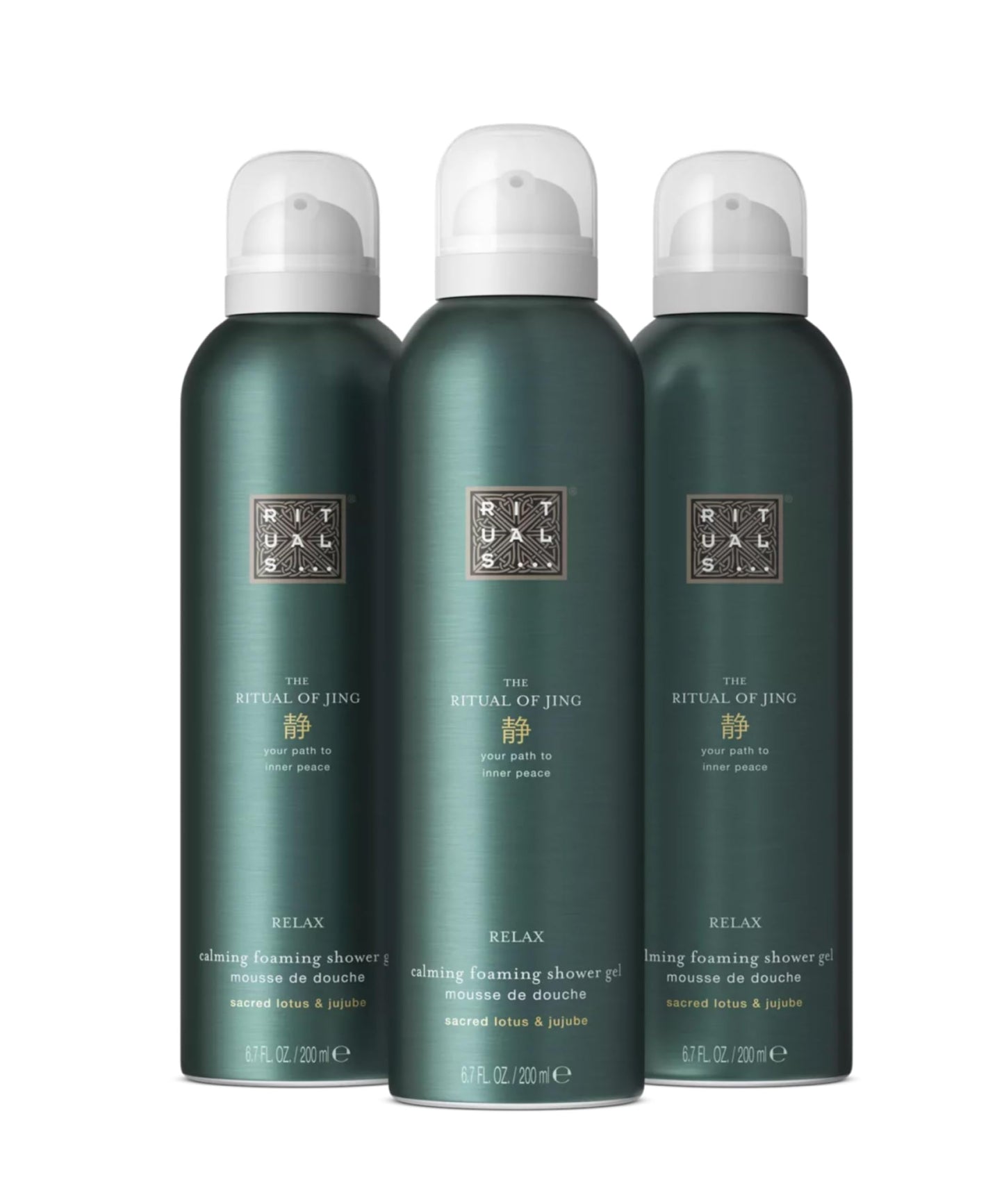 RITUALS Shower Foam Value Pack – The Ritual of Hammam, Sport and Homme - full size foaming shower gels - 3 x 200 ml