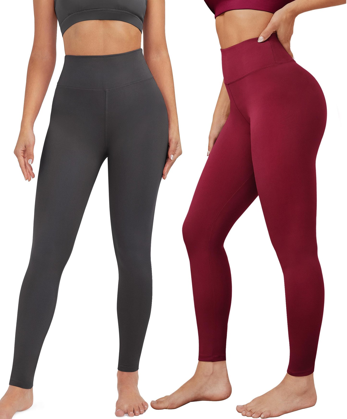 VALANDY Creamlush Womens High Waisted Leggings