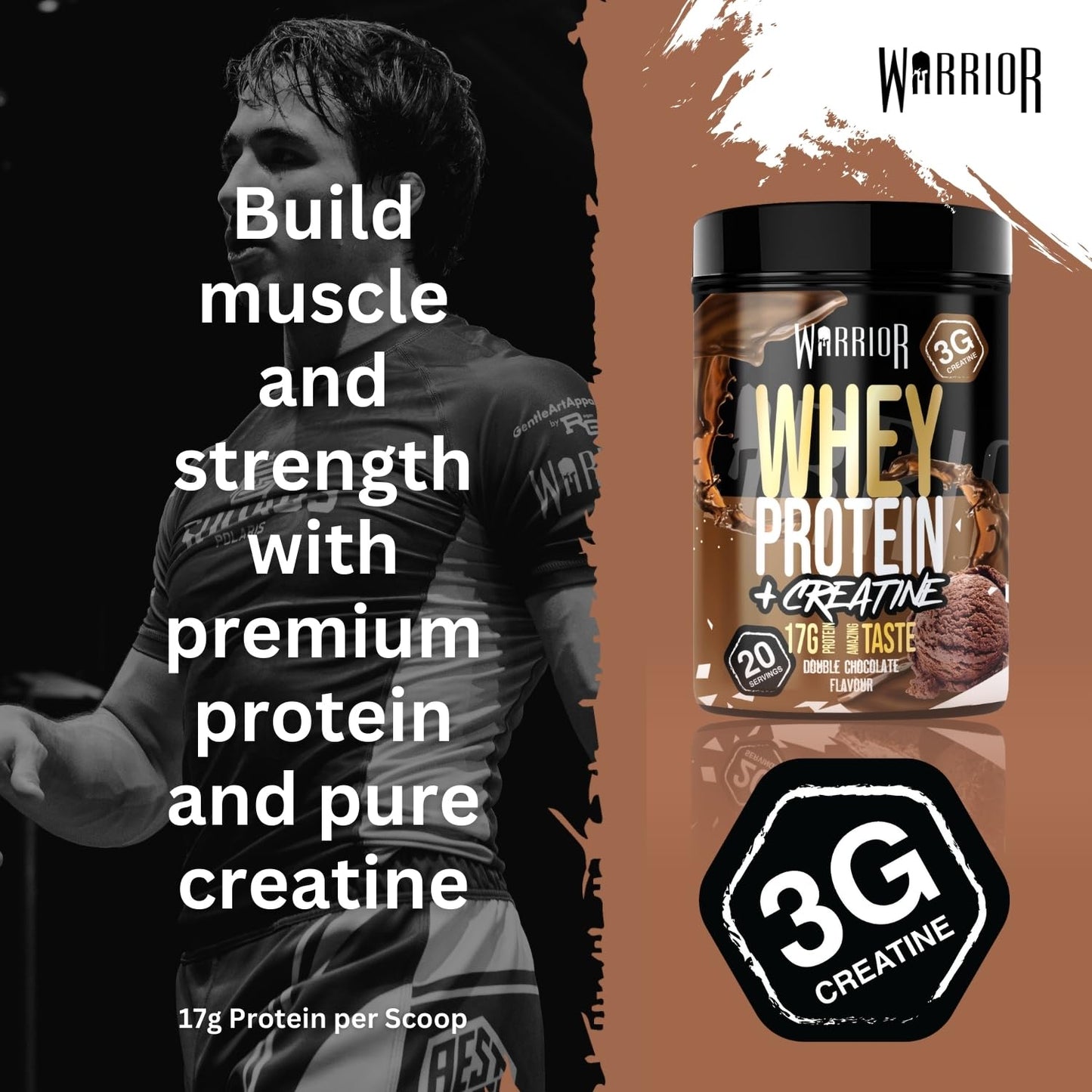 Warrior Whey Protein Powder 500g