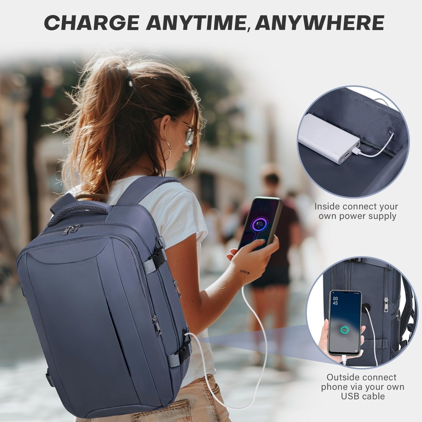 Xkdoai for Ryanair Cabin Bags 40x20x25