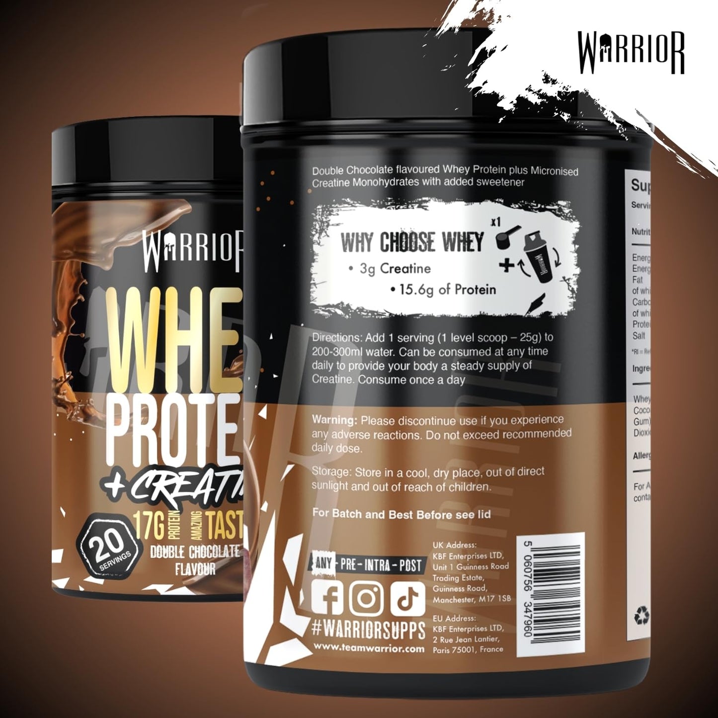 Warrior Whey Protein Powder 500g
