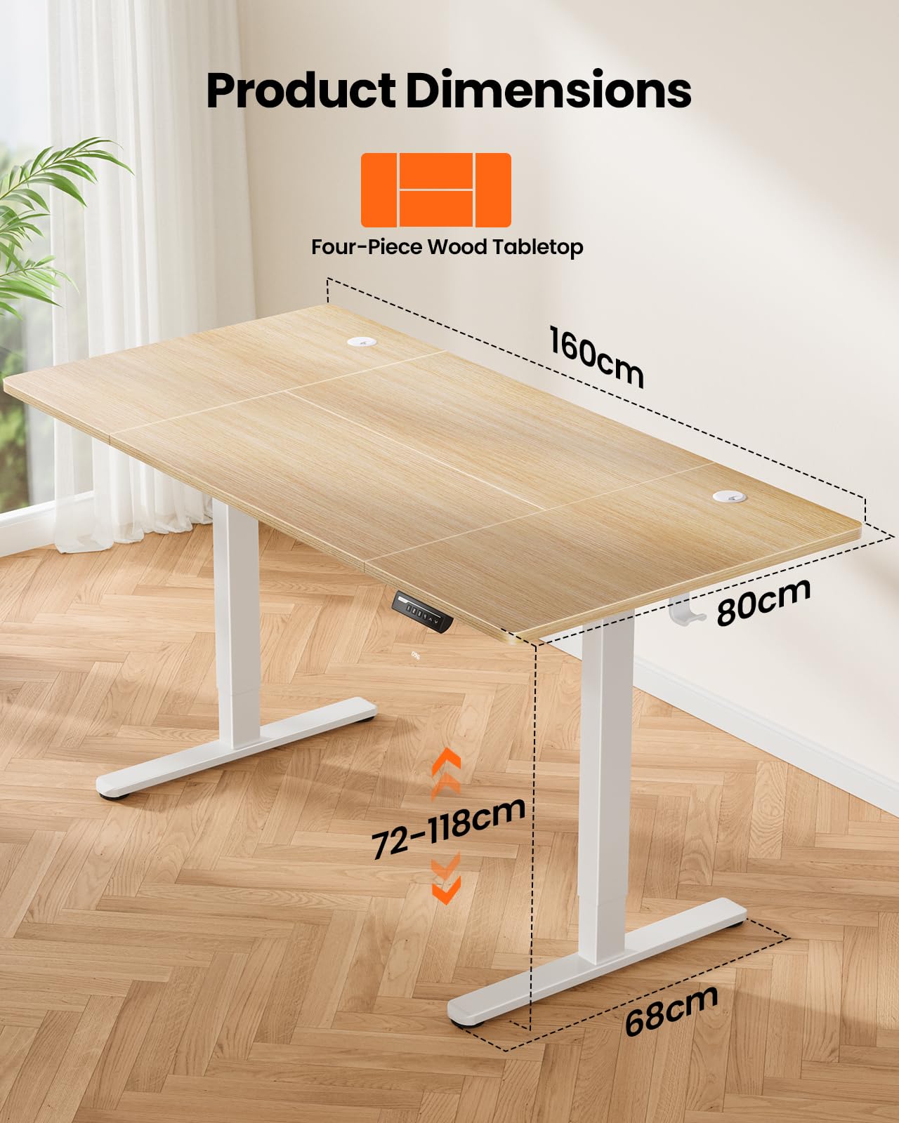 ErGear Electric Standing Desk Height Adjustable