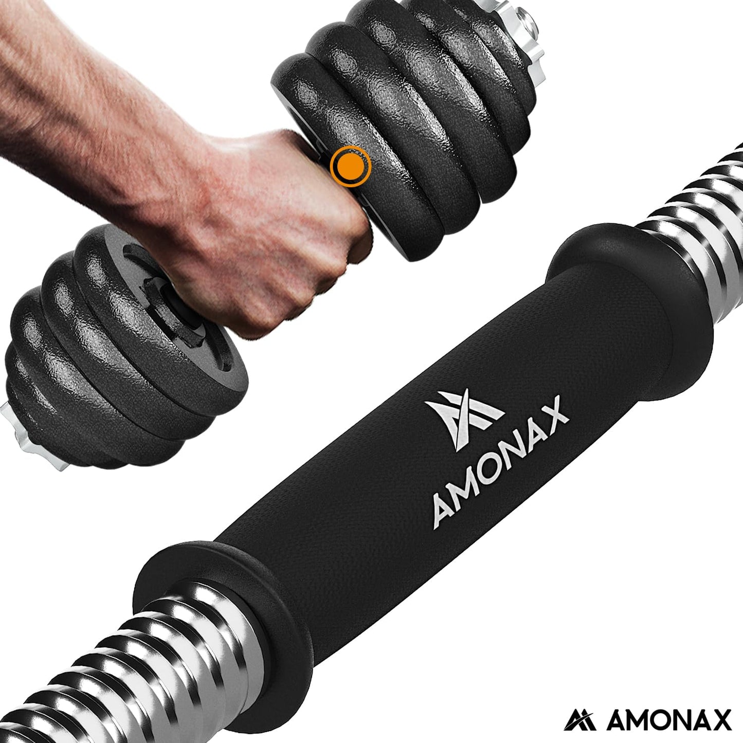 Amonax 20kg 30kg Cast Iron Adjustable Dumbbells