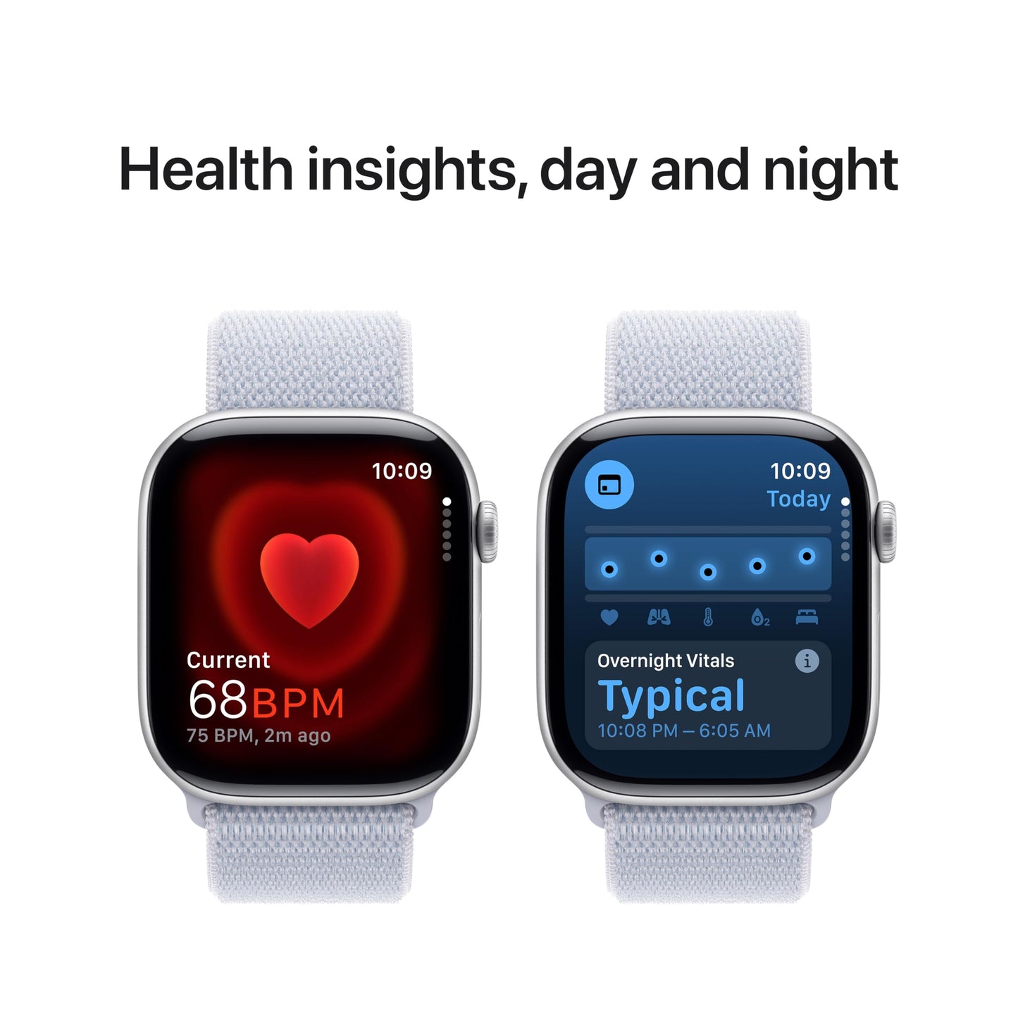 Apple Watch Series 10 GPS 42 mm Smartwatch with Jet Black Aluminium Case with Black Sport Band - S/M. Fitness Tracker, ECG App, Always-On Retina Display, Water Resistant