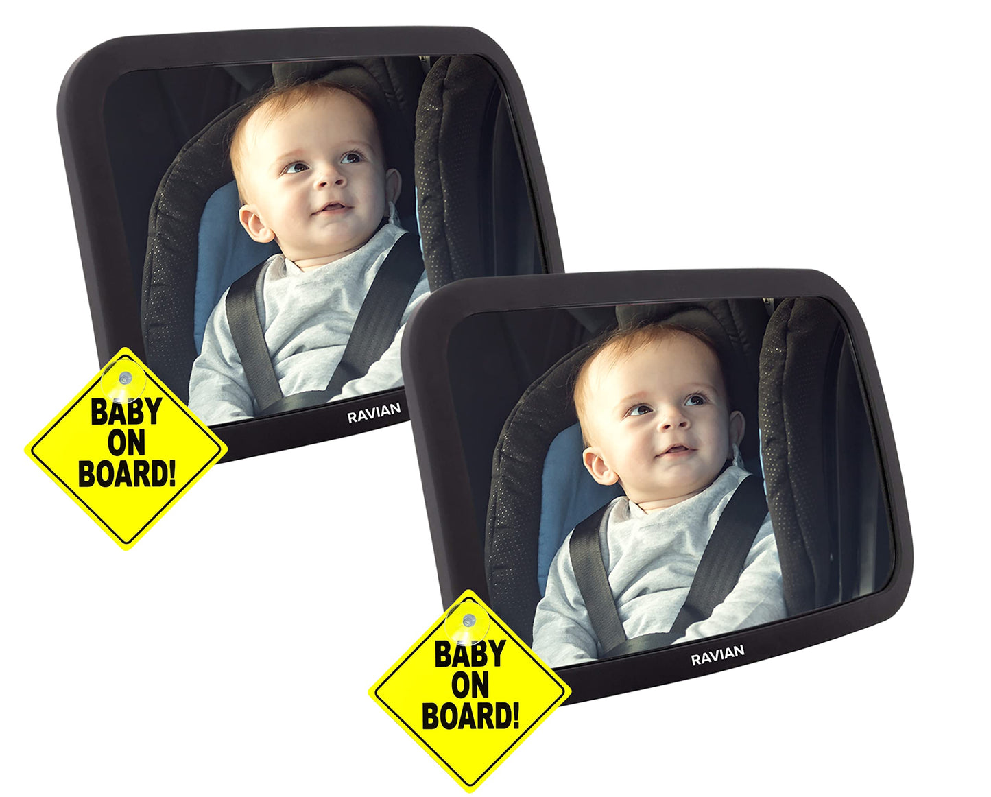 Baby Car Mirror for Back Seat Safest Newborn Essentials with Rear View