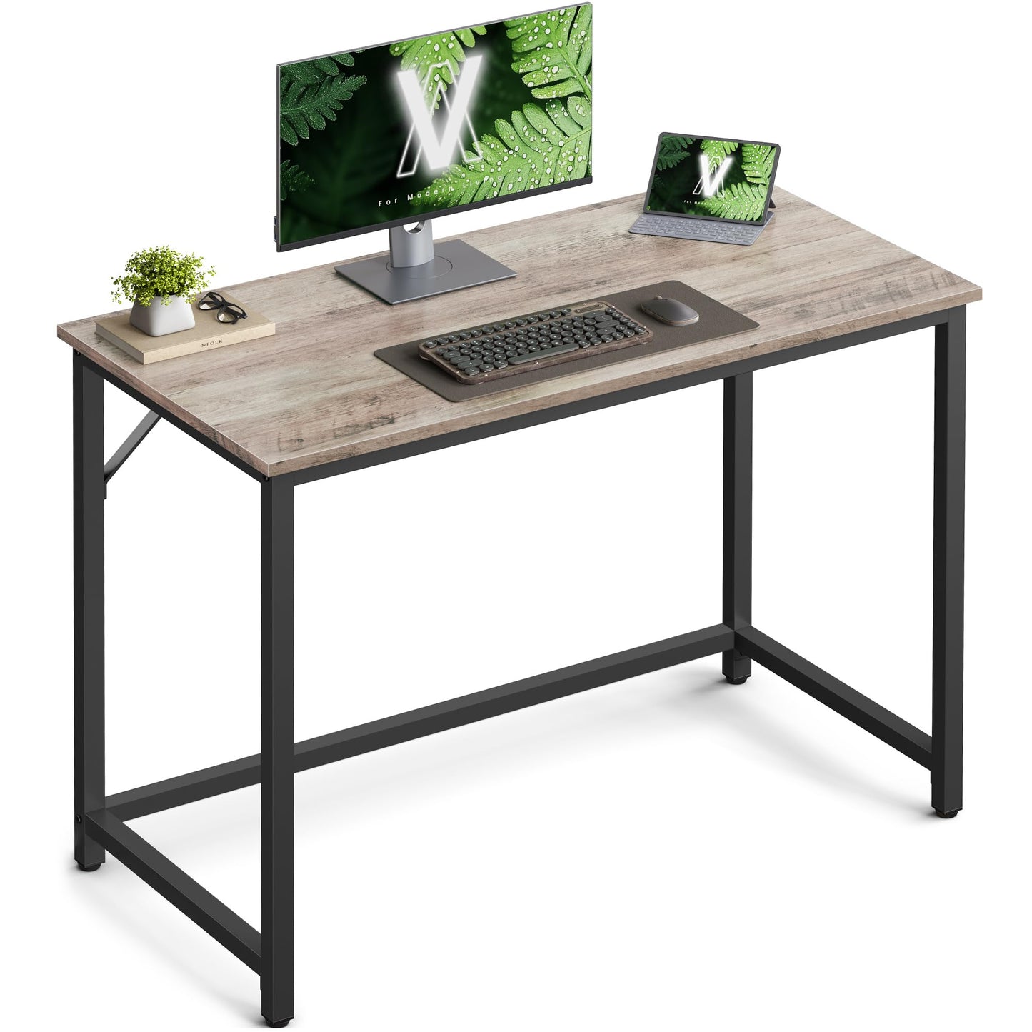 VASAGLE Computer Desk, Writing Desk, Small Office Table