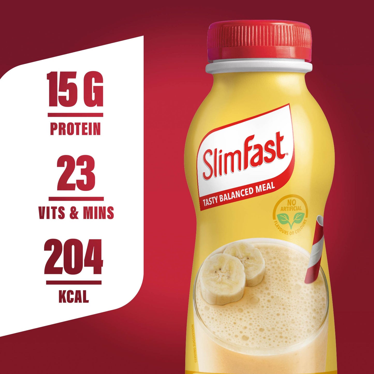 SlimFast Ready To Drink Chocolate Flavour Shake, 6 x 325ml