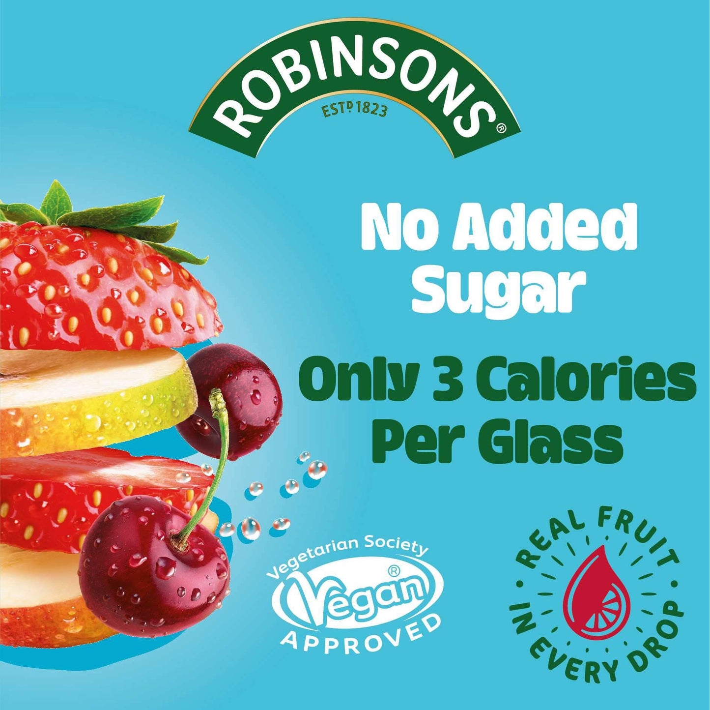 Robinsons Double Strength Orange No Added Sugar Squash 1.75L