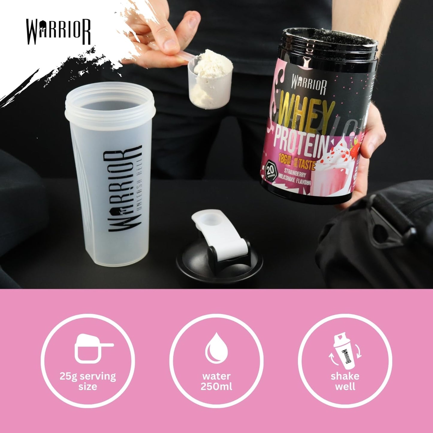 Warrior Whey Protein Powder 500g