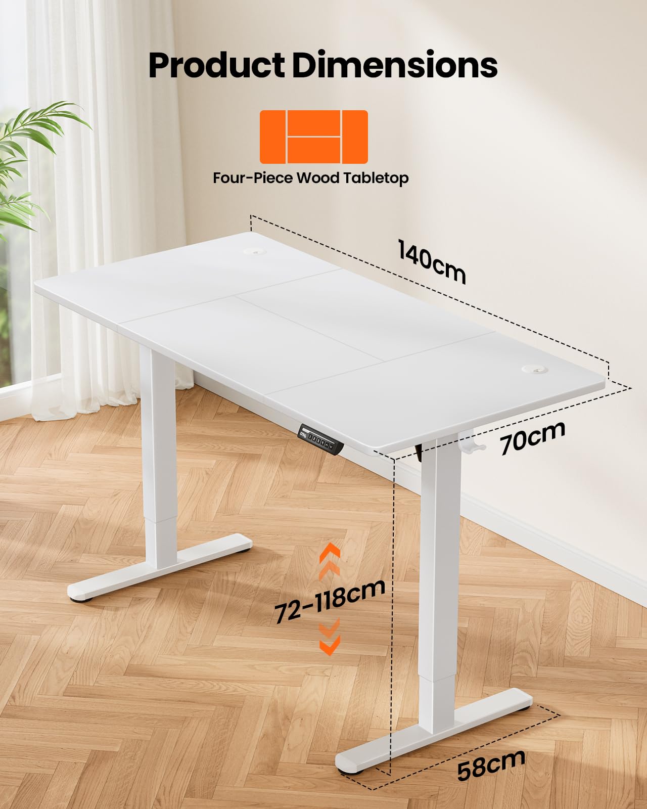 ErGear Electric Standing Desk Height Adjustable