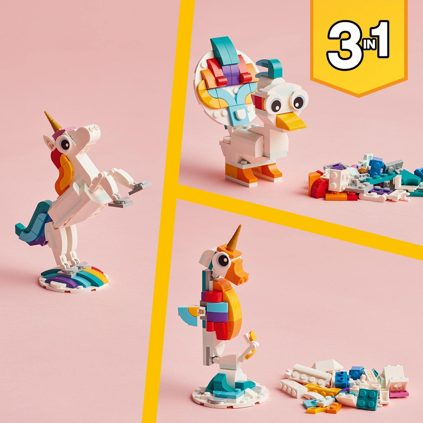 LEGO 31140 Creator 3 in 1 Magical Unicorn Toy