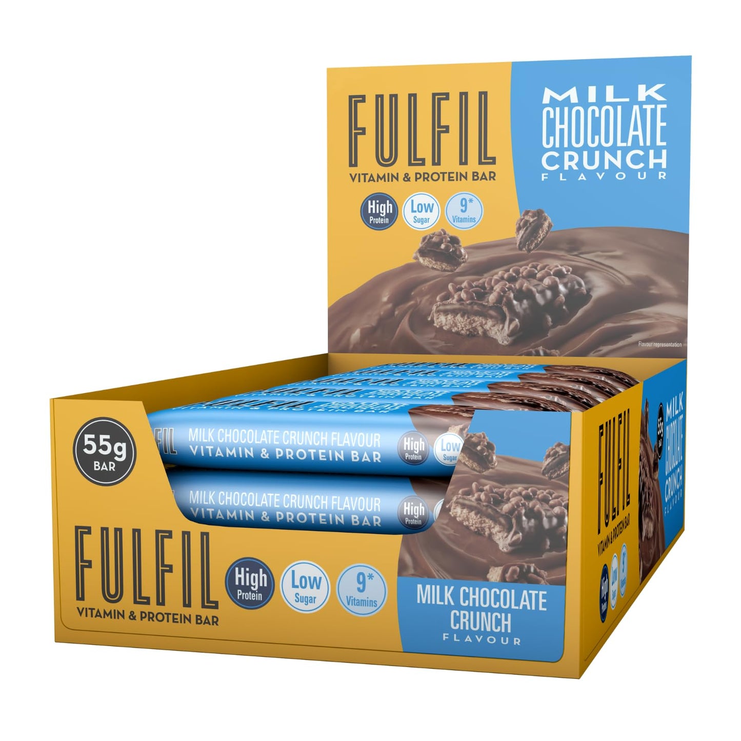 FULFIL Vitamin and Protein Bars (15 x 55 g Bars)