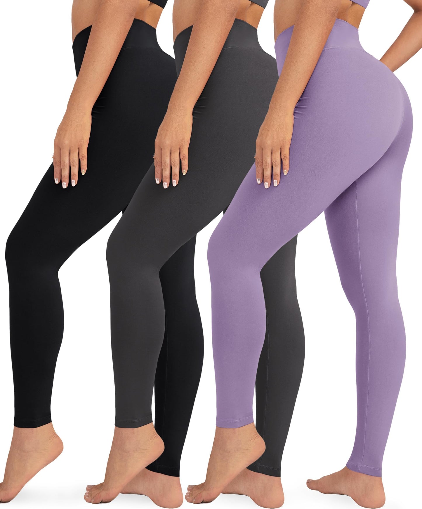 VALANDY Creamlush Womens High Waisted Leggings