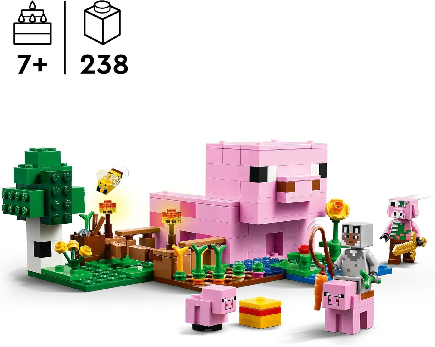 LEGO Minecraft The Baby Pig House Building Toy