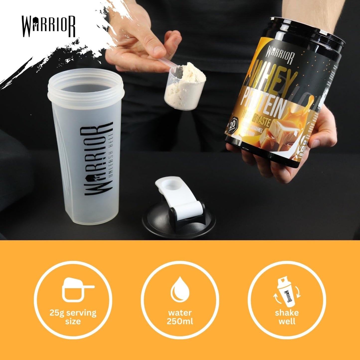 Warrior Whey Protein Powder 500g