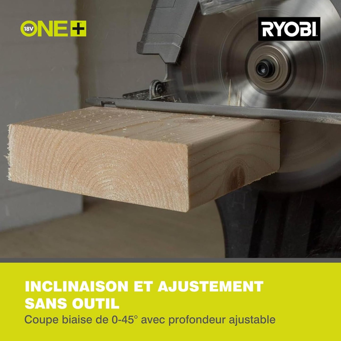 Ryobi R18CS-0 ONEPlus 18 V Cordless Circular Saw, 165 mm (Body Only)